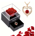Red Zircon Pendant Necklace